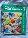 Progress in Mathematics Grade 3 Teacher's Edition