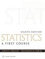 Statistics  A First Course