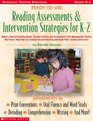 Ready-to-use Reading Assessments & Intervention Strategies For K-2 (Scholastic Ready-To-Use)