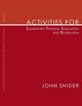 Activities for Elementary Physical Education and Recreation