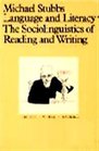 Language and Literacy The Sociolinguistics of Reading and Writing