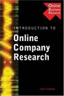 An Introduction to Online Company Research