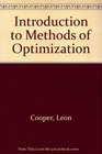 Introduction to Methods of Optimization