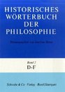 Historisches Wrterbuch der Philosophie 12 Bde u 1 RegBd Bd2 DF