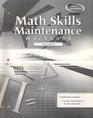 Math Skills Maintenance Workbook Course 3