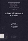 Advanced Structural Ceramics Symposium