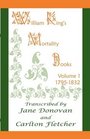 William King's Mortality Books Volume 1 17951832
