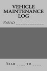 Vehicle Maintenance Log Gray and Silver Cover