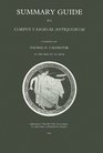 Corpus Vasorum Antiquorum Summary Guide