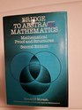 Bridge to Abstract Mathematics Mathematical Proof and Structures