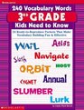 240 Vocabulary Words 3rd Grade Kids Need To Know