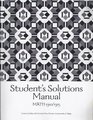 Student's Solutions Manual Math 1310/1315
