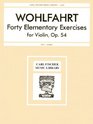 Forty Elementary Exercises for Violin