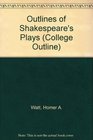 Outlines of Shakespeare's Plays