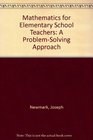 Mathematics for Elementary School Teachers A ProblemSolving Approach