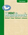 Holt Handbook First Course
