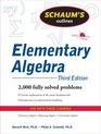 Schaum's Outline of Elementary Algebra 3ed