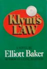 Klynt's law A novel