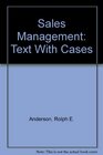 Sales Management Text With Cases