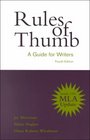 Rules of Thumb A Guide for Writers