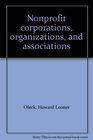 Nonprofit corporations organizations and associations