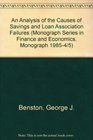 An Analysis of the Causes of Savings and Loan Association Failures