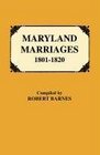 Maryland Marriages 18011820