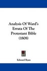 Analysis Of Ward's Errata Of The Protestant Bible