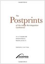 The Postprints of the Image Reintegration Conference 15th17th September 2003