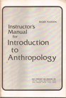 Instructor's manual for Introduction to anthropology