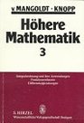 Hhere Mathematik 4 Bde Bd3 Integralrechnung und ihre Anwendungen Funktionentheorie Differentialgleichungen