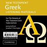 New Testament Greek Listening Materials  For the Elements of New Testament Greek