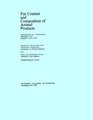 Fat Content and Composition of Animal Products Proceedings of a Symposium