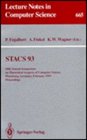 Stacs 93 10th Annual Symposium on Theoretical Aspects of Computer Science Wurzburg Germany February 2527 1993  Proceedings