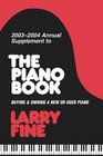 20032004 Annual Supplement to The Piano Book