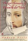 THE LOST CHRONICLE OF EDWARD DE VERE