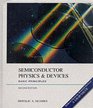 Semiconductor Physics and Devices Basic Principles