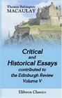 Critical and Historical Essays contributed to the Edinburgh Review Volume 5