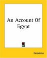 An Account Of Egypt