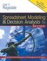 Spreadsheet Modeling  Decision Analysis A Practical Introduction to Management Science Revised