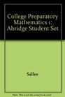 College Preparatory Mathematics 1 Abridge Student Set
