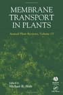 Membrane Transport In Plants V