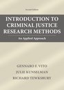 Introduction To Criminal Justice Research Methods An Applied Approach