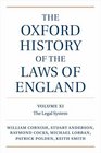 The Oxford History of the Laws of England Volumes XI XII and XIII 18201914