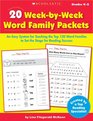 20 WeekbyWeek Word Family Packets