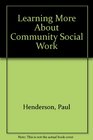 Learning More About Community Social Work