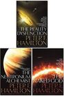 Night's Dawn Trilogy 3 Books Collection Set The Reality Dysfunction / The Neutronium Alchemist / The Naked God