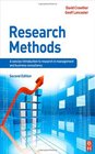 Research Methods Second Edition A concise introduction to  research in management and business consultancy