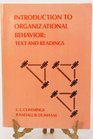 Introduction to Organizational Behaviour Text and Readings