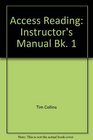 Access Reading Instructor's Manual Bk 1